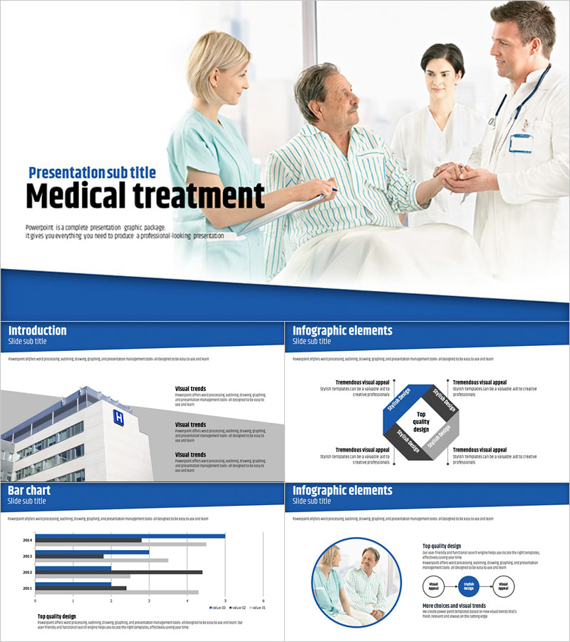 의료 와이드 프리젠테이션 템플릿 – 전문적이고 신뢰감 있는 디자인