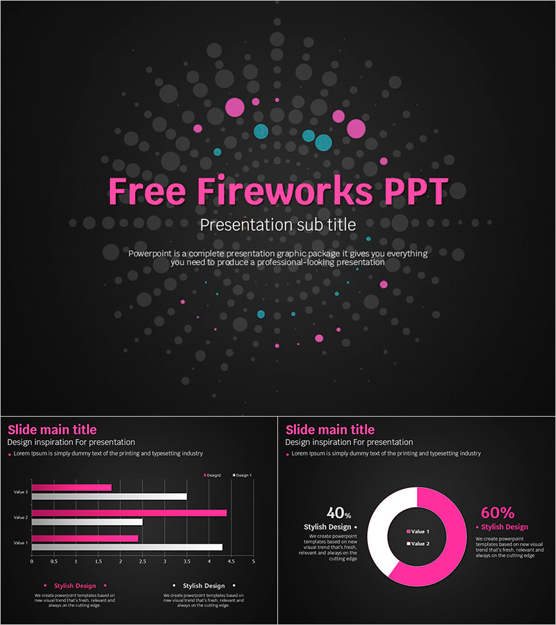 불꽃놀이 무료 템플릿