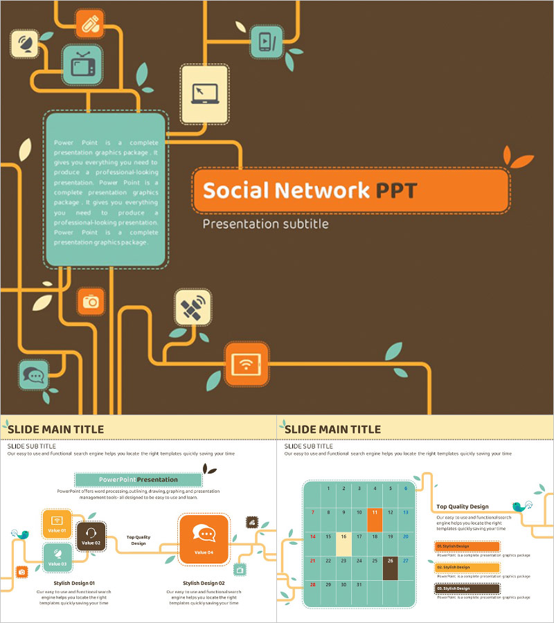 소셜 네트워크 서비스 애니메이션 템플릿 – 커뮤니케이션의 새로운 지평