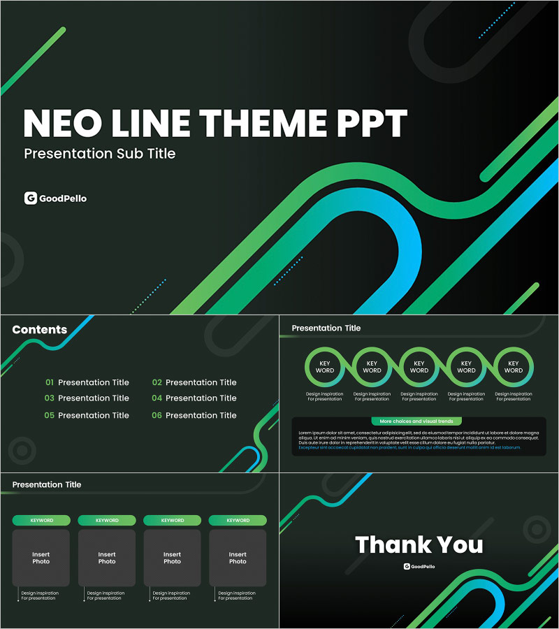모던한 디자인의 무료 PPT 템플릿