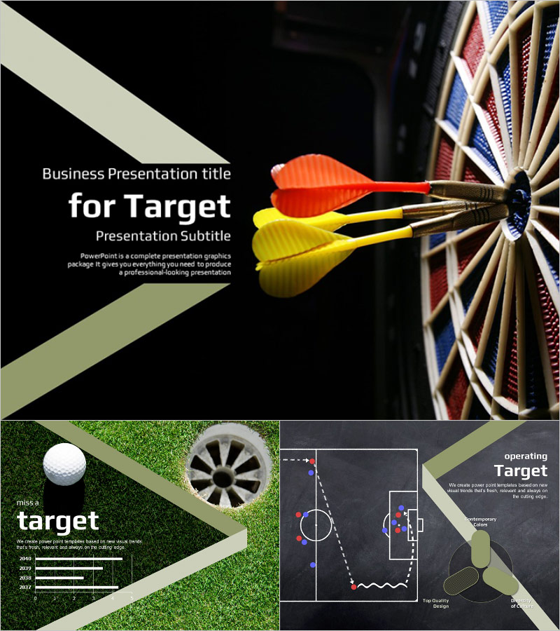 타겟 중심 ZEN 프레젠테이션 템플릿 – 목표 전달을 위한 감성 디자인