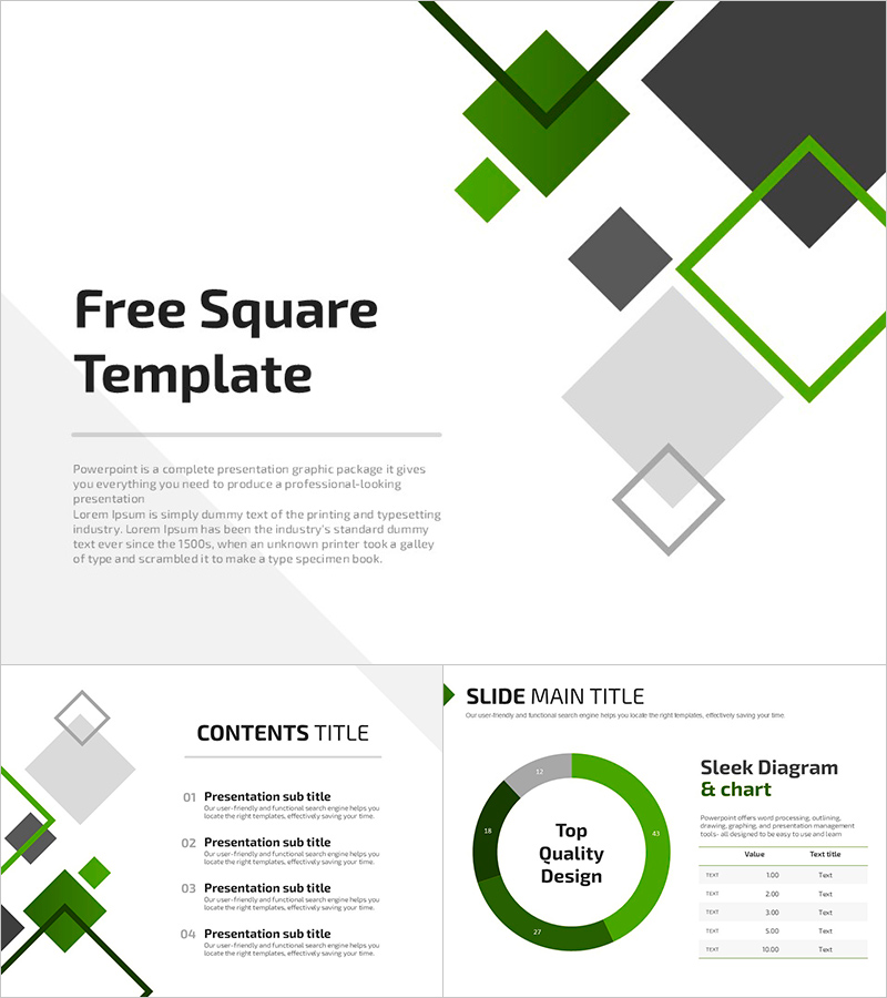 프리미엄 무료 사각형 템플릿