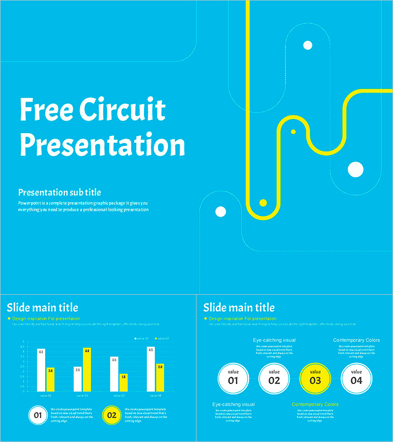 무료 회로 패턴 프레젠테이션