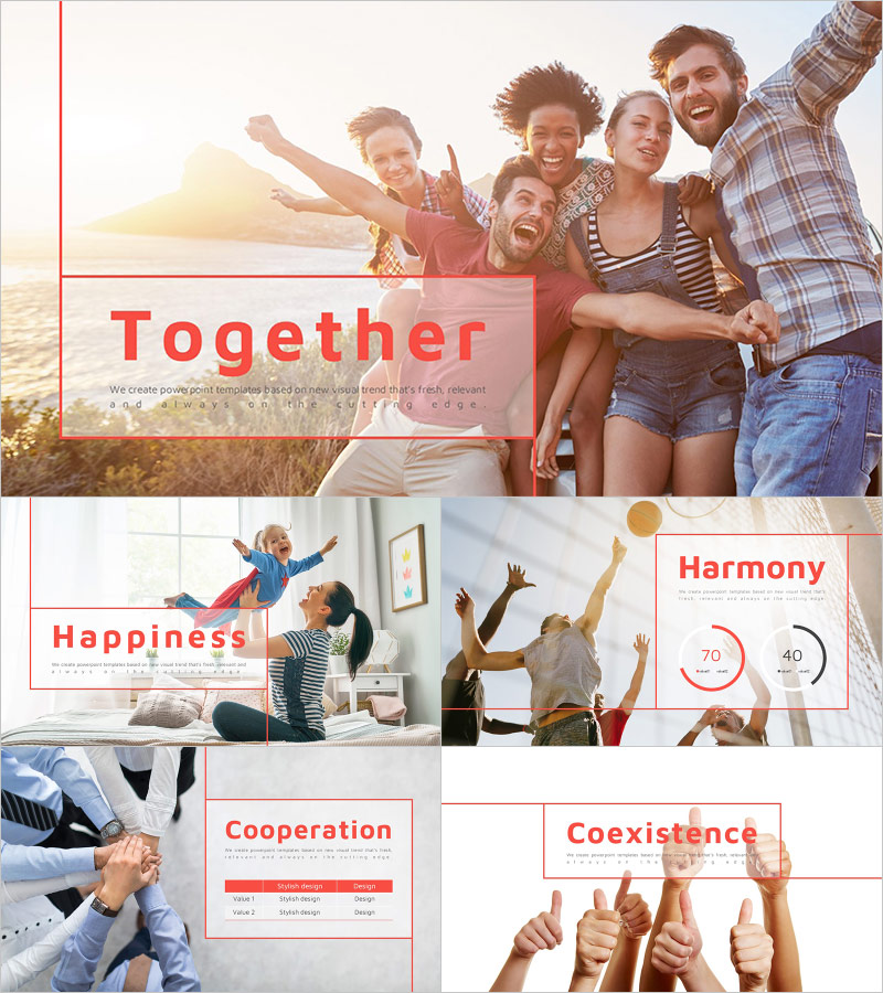 어울림 템플릿 – 함께하는 순간을 감성적으로 전달하는 디자인