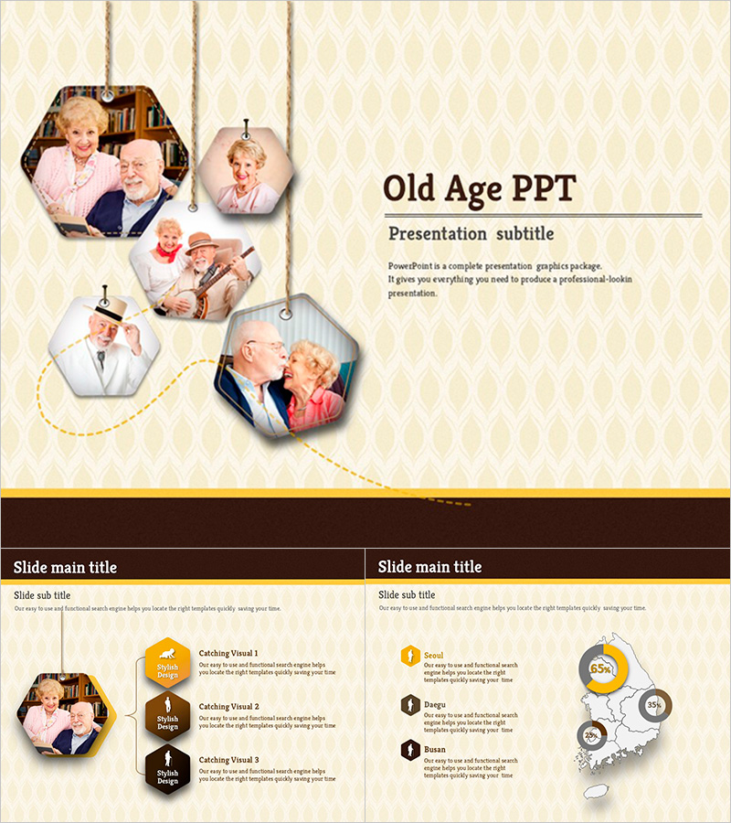 Old Age Animated PowerPoint Presentation – Captivating Stories of Warmth
