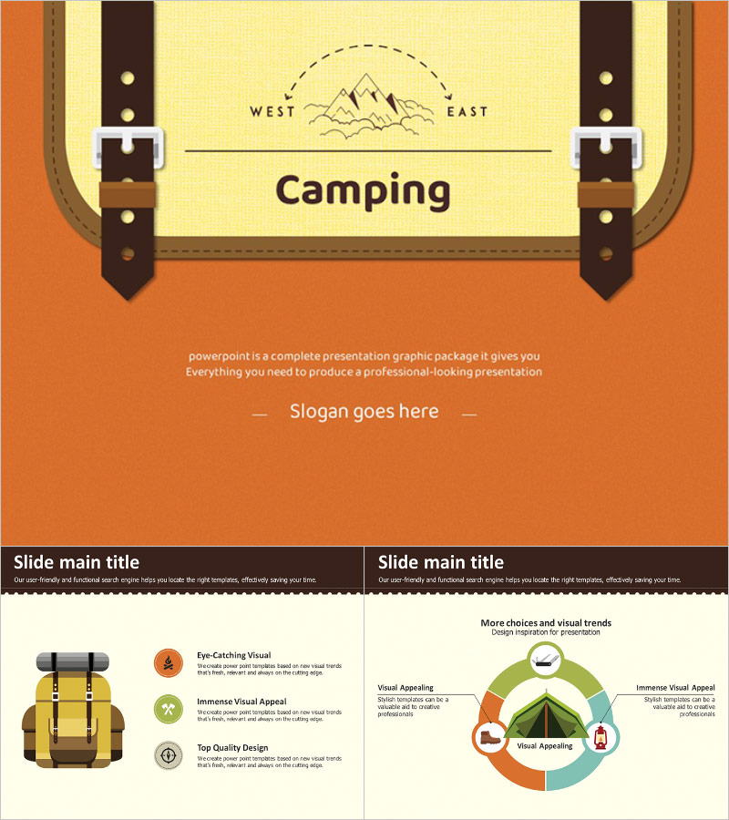 Camping Animated PowerPoint Template – Dynamic Effects to Convey the Fun of Outdoor Adventures