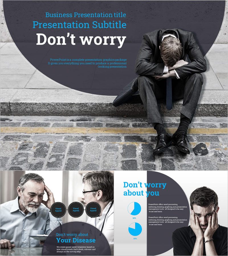 Anxiety Presentation Template – Calming Design for Emotional Clarity