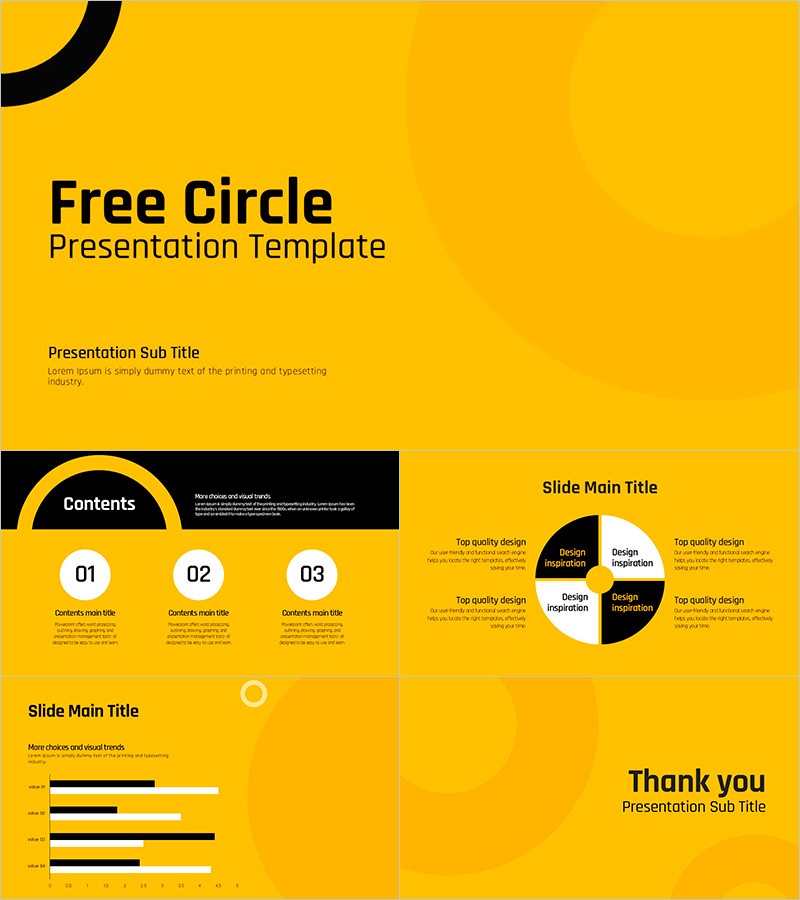 Minimalistic Free Circle Template