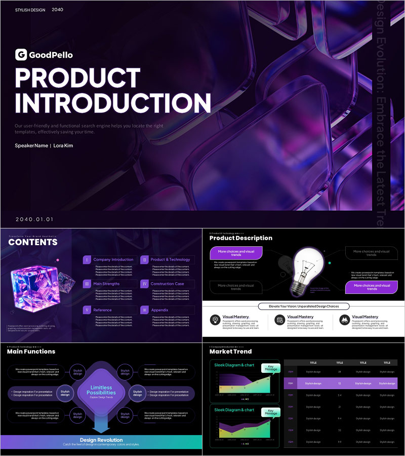 Square Graphic Product Service Template – Premium Presentation for Product Introduction