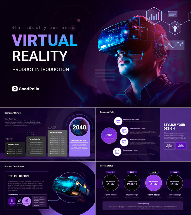 Introduction to Fourth Industrial Revolution Innovative Technology Products and Solutions PowerPoint Template – Modern and Engaging Design