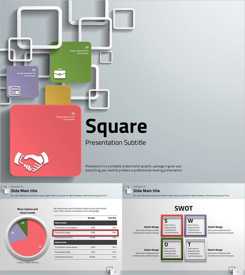 프레임 아이콘 애니메이션 프레젠테이션 템플릿 – 동적인 디자인으로 주목을 끄는 슬라이드