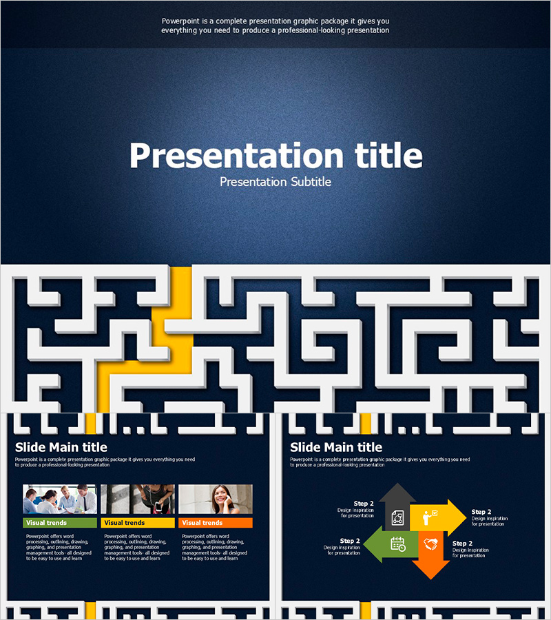 Maze Moving Template – Engaging Visual Flow for Effective Messages