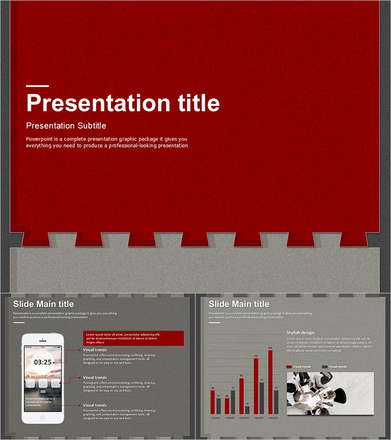 Puzzle Theme Moving Template – Seamless Flow Slide Design