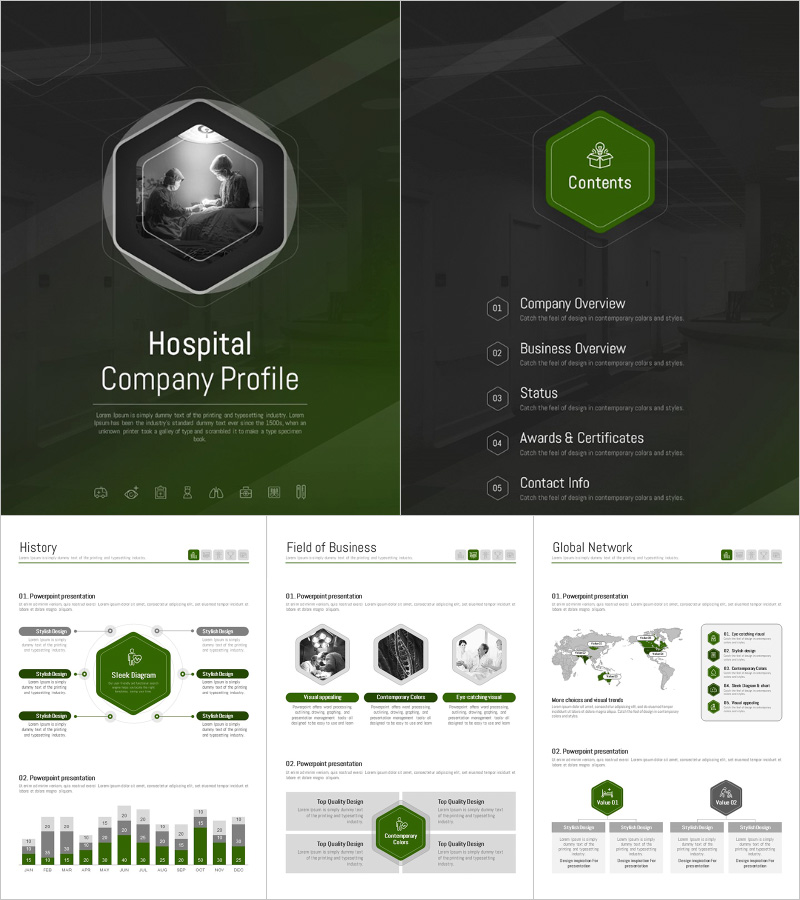 Hospital Company Profile Template – Professional and Clean Design