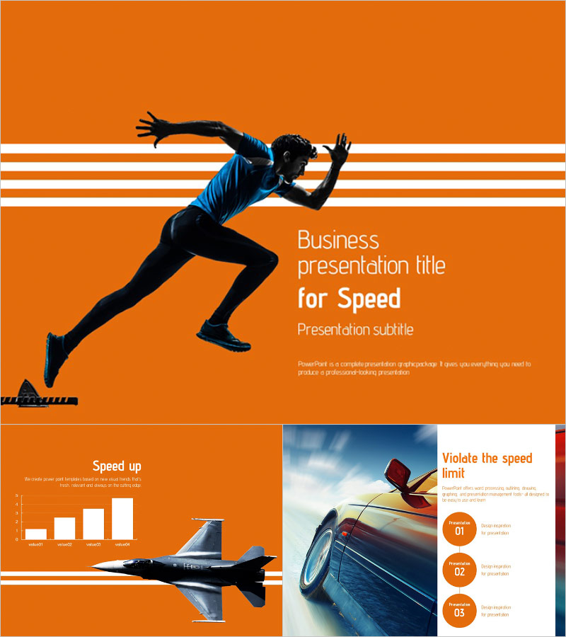 속도 중심 비즈니스 ZEN PPT 템플릿 – 효율과 감성을 전달하는 디자인