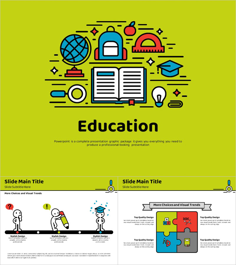 귀여운 일러스트 교육 애니메이션 프레젠테이션 – 시각적 몰입을 주는 디자인