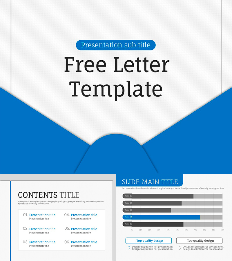 스타일리시한 편지 무료 템플릿
