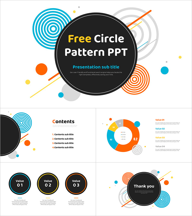 Versatile Free Circle Pattern PPT