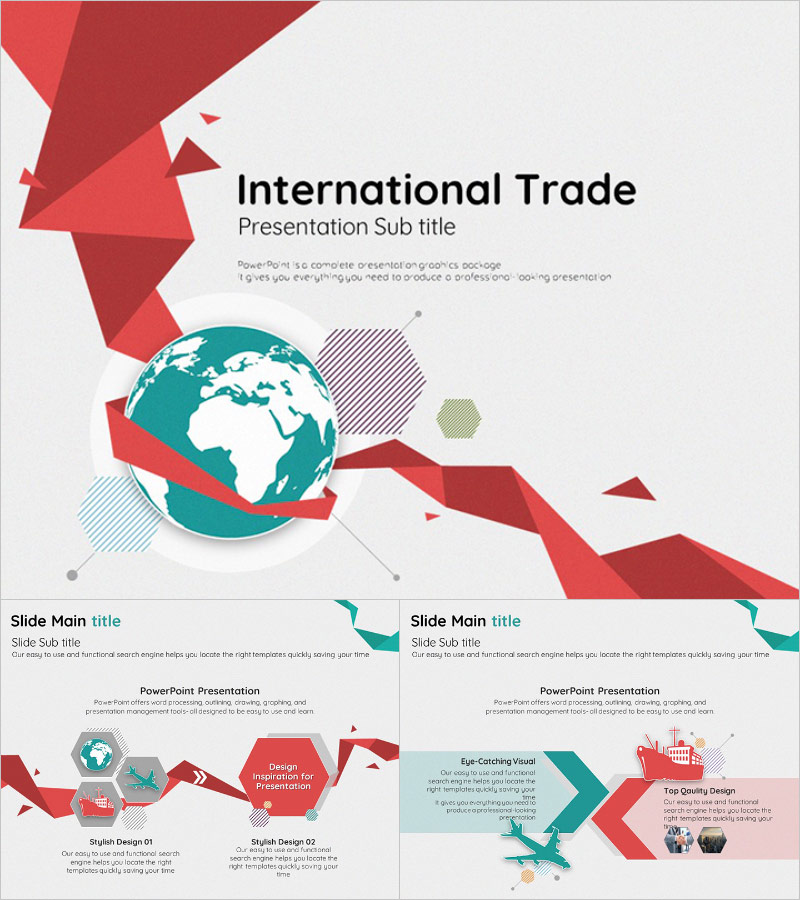 국제 무역 애니메이션 템플릿 – 동적 시각 효과로 전문성을 더하다