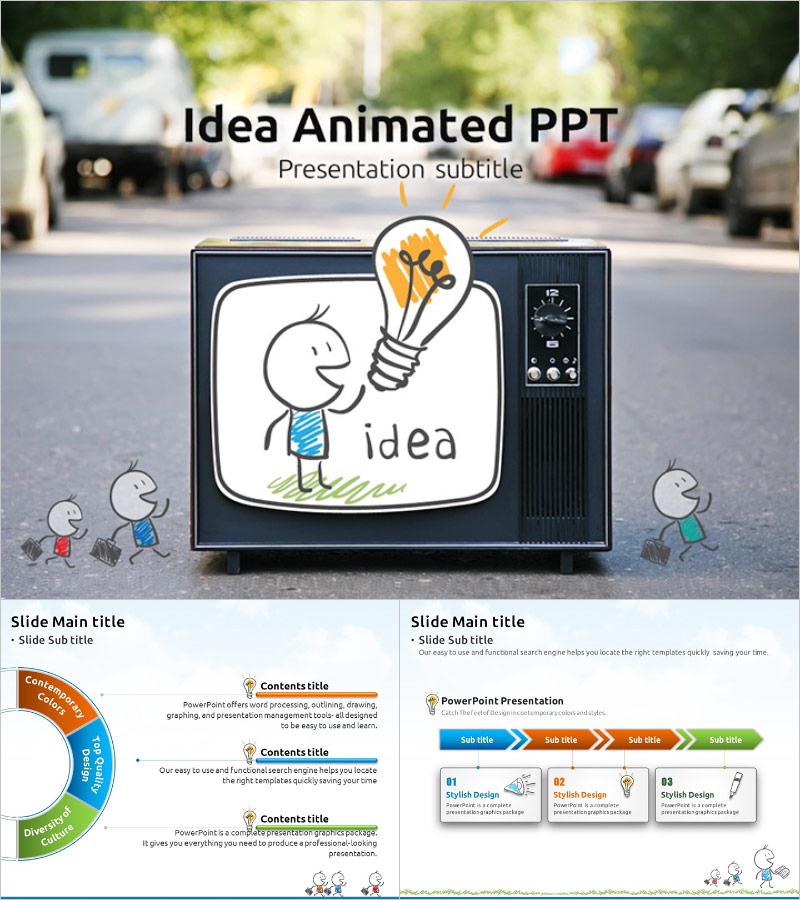 Idea Animated Presentation – Dynamic Template for Engaging Content Delivery