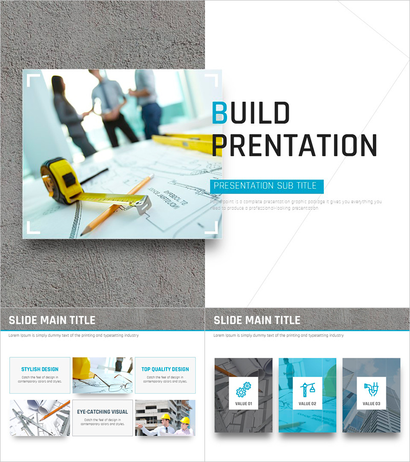건설 애니메이션 프레젠테이션 – 동적 효과로 전달하는 전문 디자인