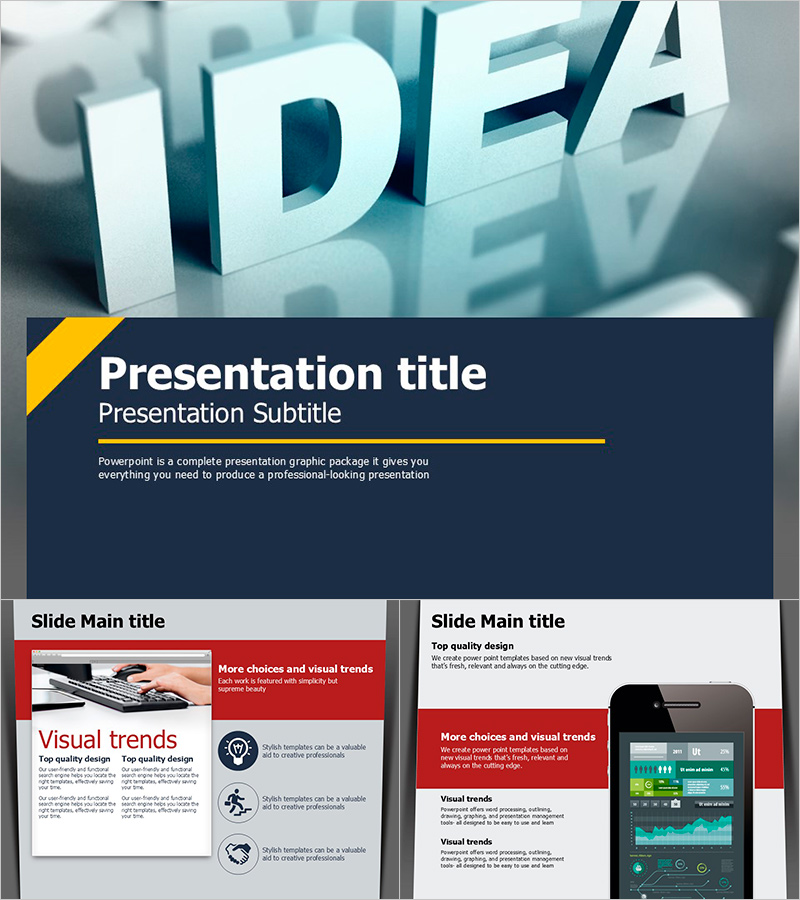 Idea Template Moving – Flexible Presentation Design for Creative Delivery