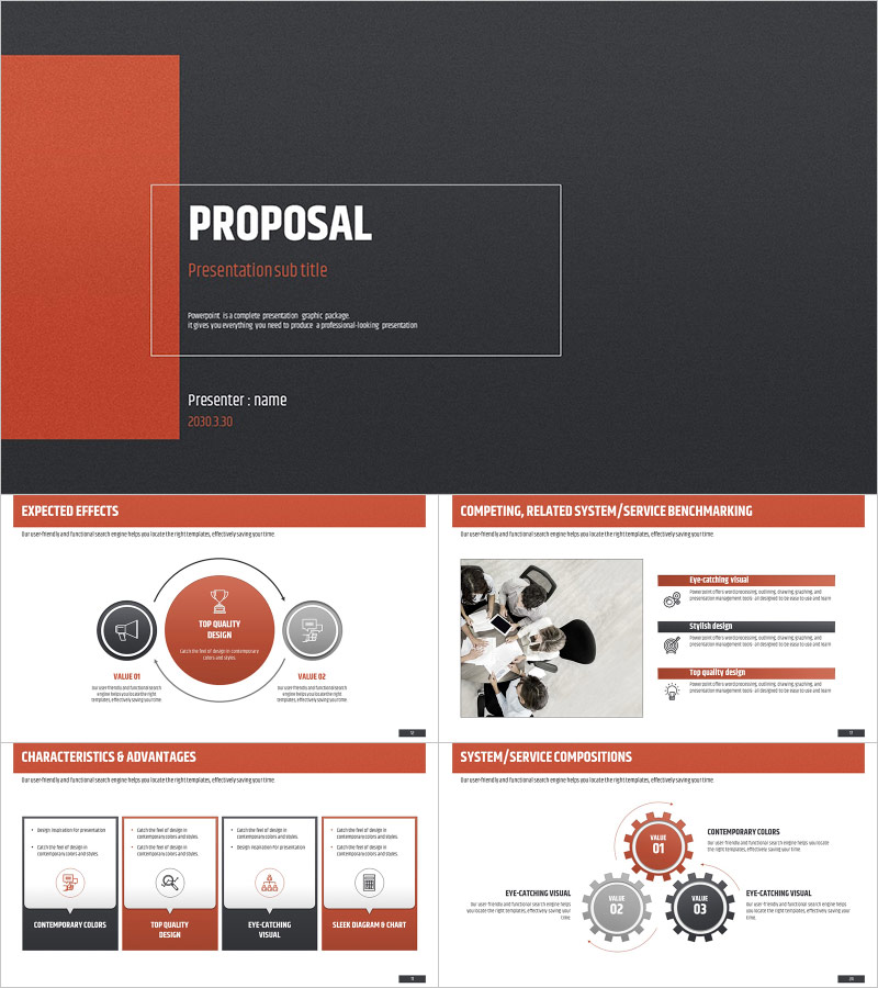 Modern Proposal PPT Template – Simple and Professional Design