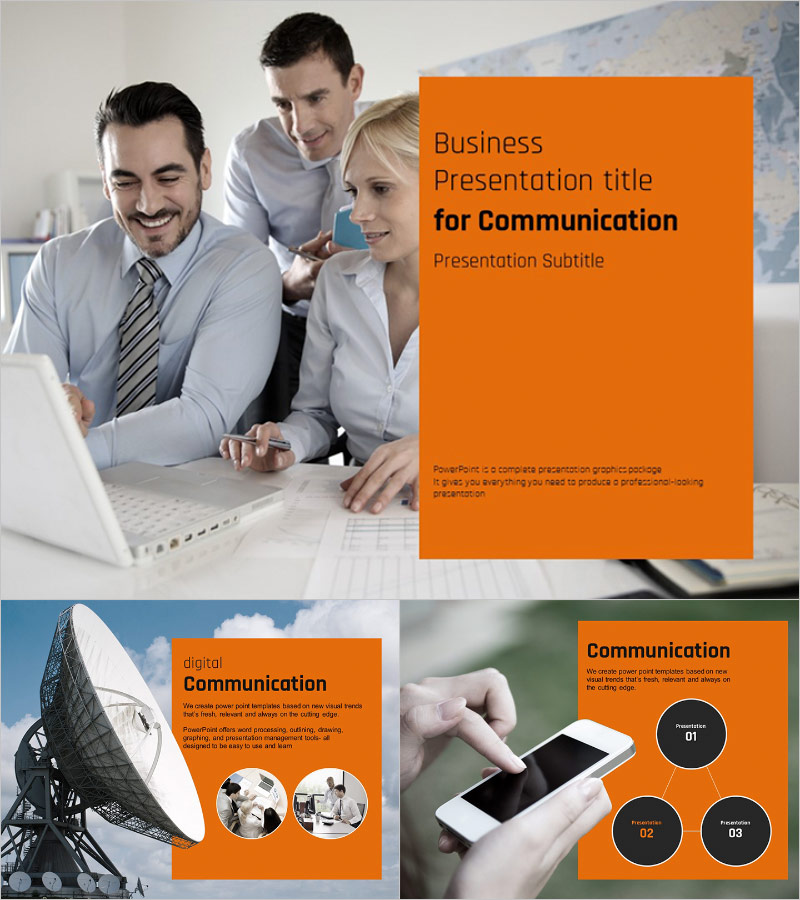 소통 파워포인트 템플릿 – 효과적인 메시지 전달을 위한 감성 디자인