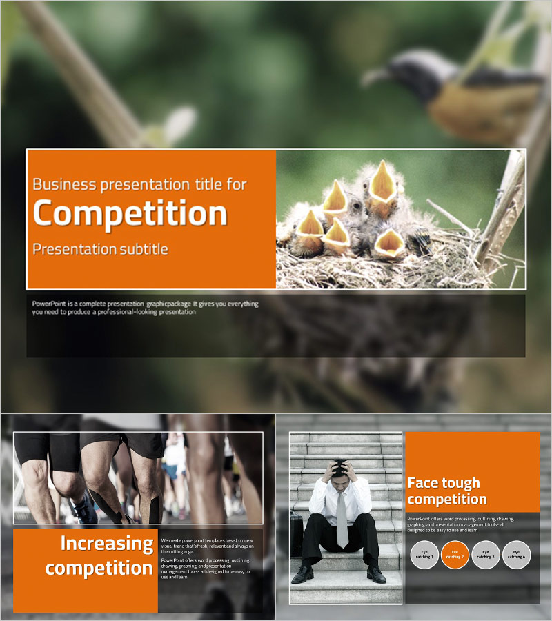 경쟁 사회 ZEN 프레젠테이션 템플릿 – 경쟁력을 강조하는 감성 디자인