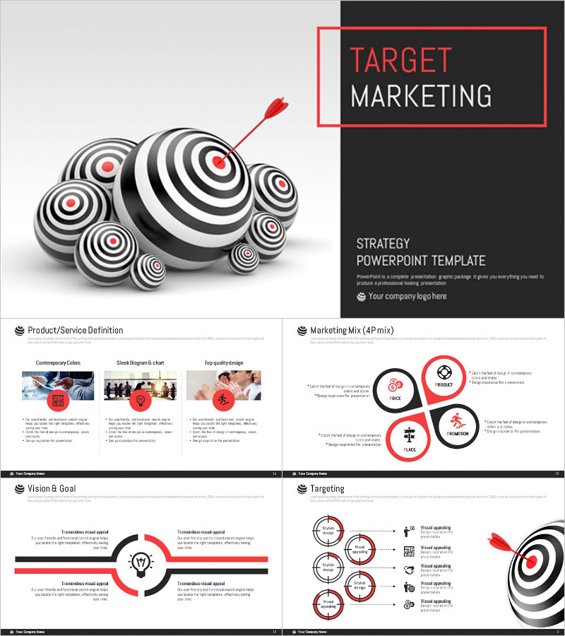 Target Marketing Strategy PPT Template – Visually Attractive Design