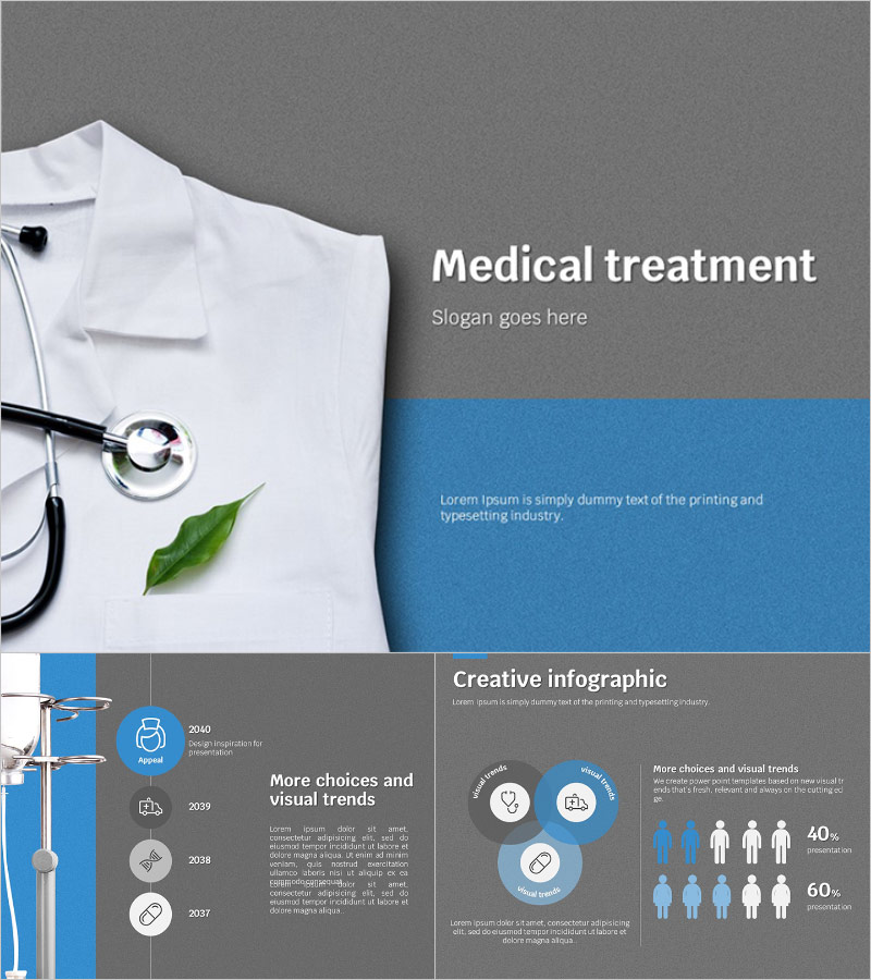 메디컬 치료 애니메이션 피피티 템플릿 – 시각적 효과로 주목받는 프레젠테이션