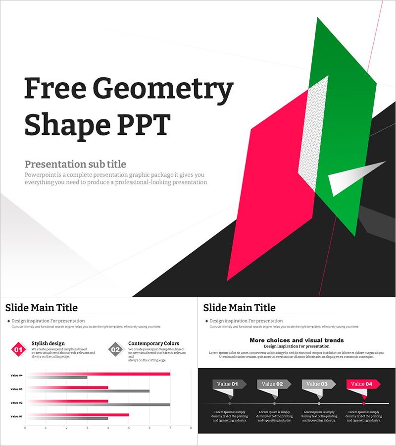 기하학 도형 컨셉 무료 PPT 템플릿