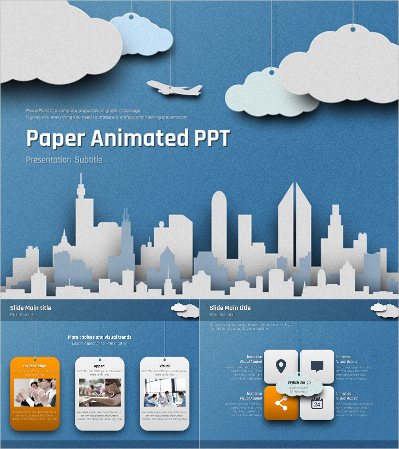 종이 도시 애니메이션 프레젠테이션 – 시선을 사로잡는 동적 디자인
