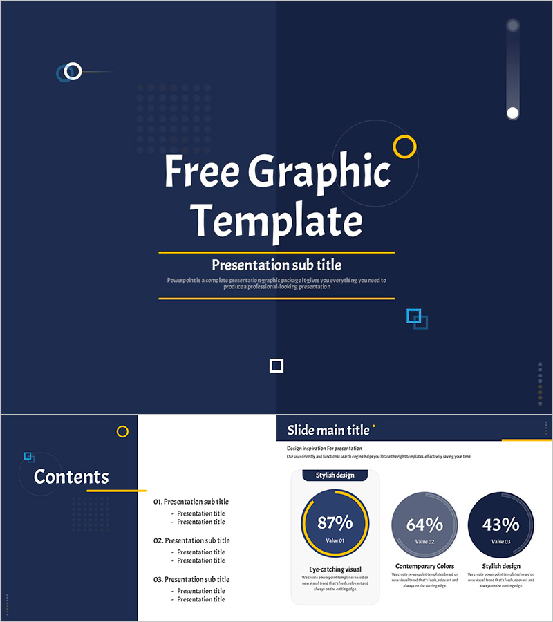 세련된 디자인의 무료 그래픽 템플릿