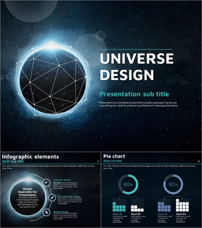 우주 피피티 애니메이션 템플릿 – 시선을 사로잡는 동적 디자인