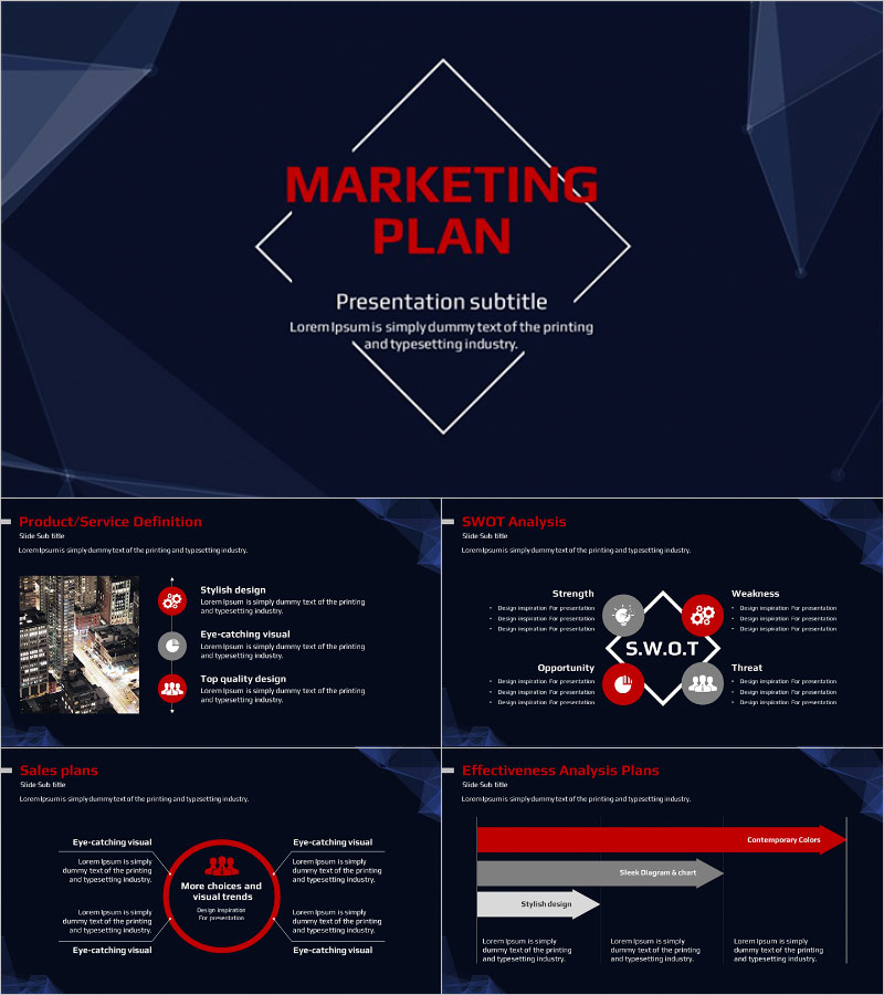 Pattern PowerPoint Strategy Template – Stylish Design and Practical Layout