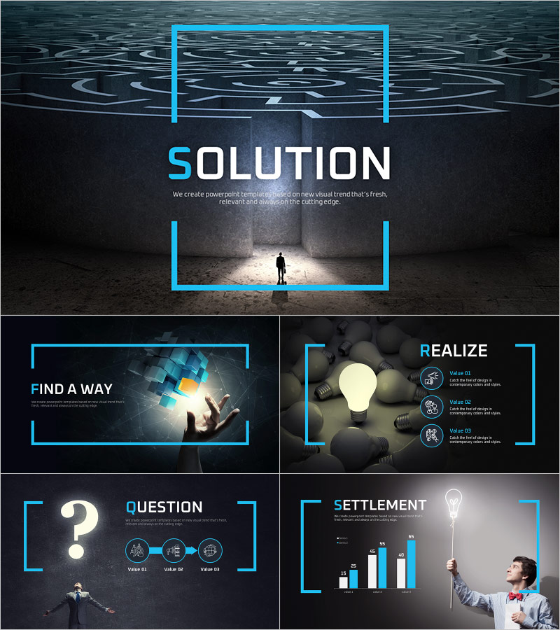 솔루션 템플릿 – 문제 해결을 위한 감성적 프레젠테이션