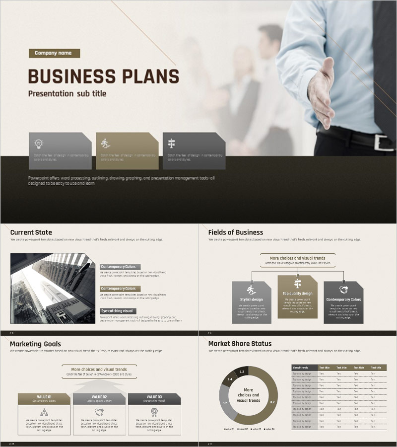 Company Presentation Strategy PPT Template – Professional and Sleek Design