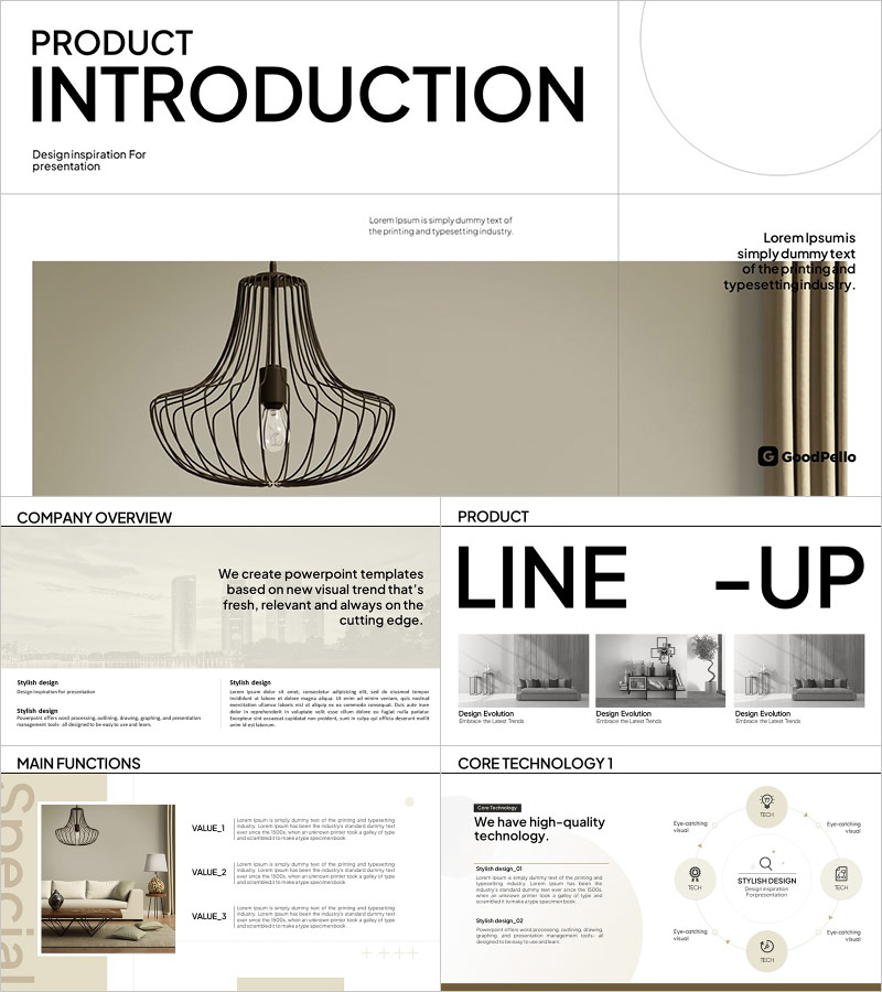 Modern Furniture Product Briefing Template – Clean and Stylish Design