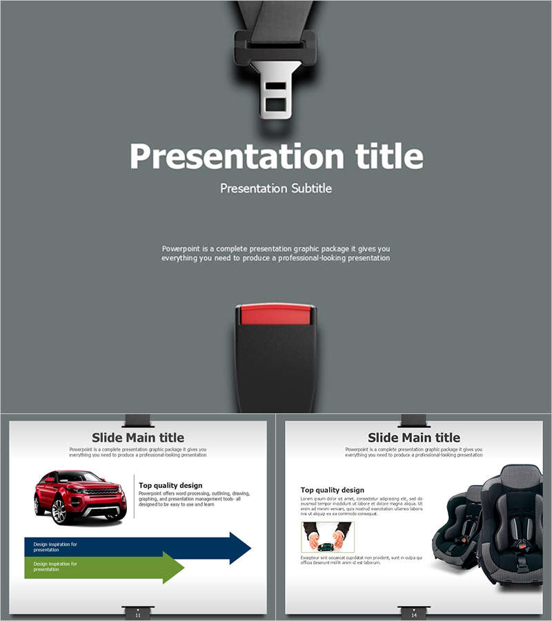 Seat Belt Themed Moving Template – Seamless Visual Flow