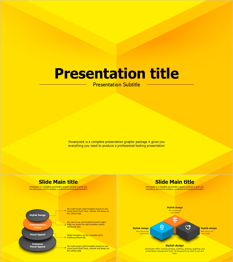 Yellow Template Moving – Bright and Vibrant Design to Enhance Your Presentation