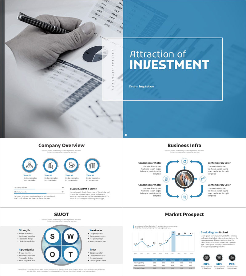 Investment Presentation Strategy PowerPoint Template – Sleek Design for Funding Acquisition