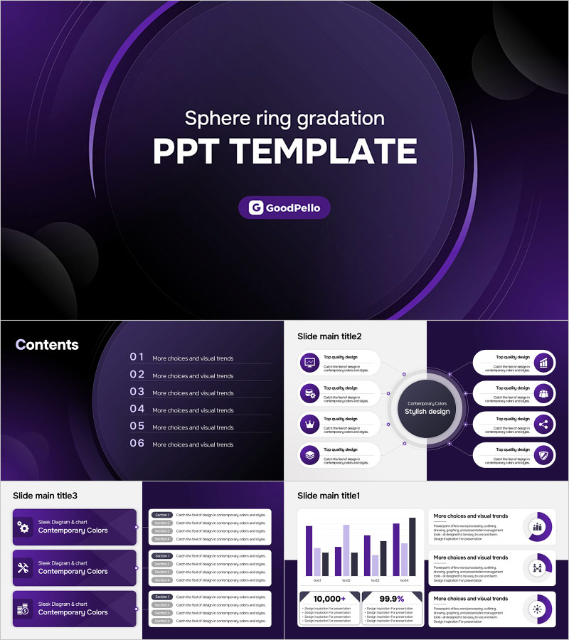 고급스러운 스페어링 그라데이션 무료 템플릿