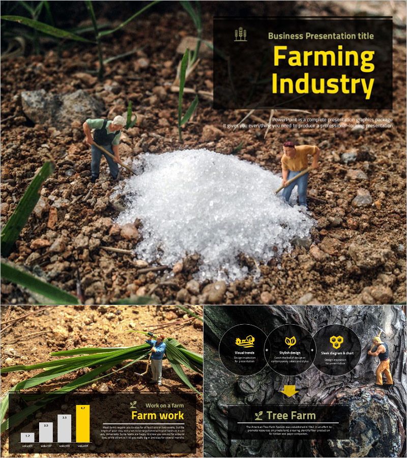 Farming-Focused ZEN Presentation Template – Emotionally Expressing the World of Agriculture