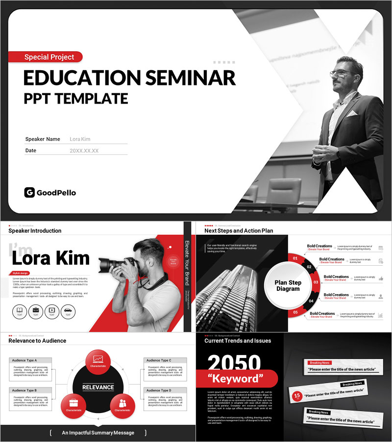 Modern Diagonal Business Seminar PowerPoint Template – Innovative Design and Practicality