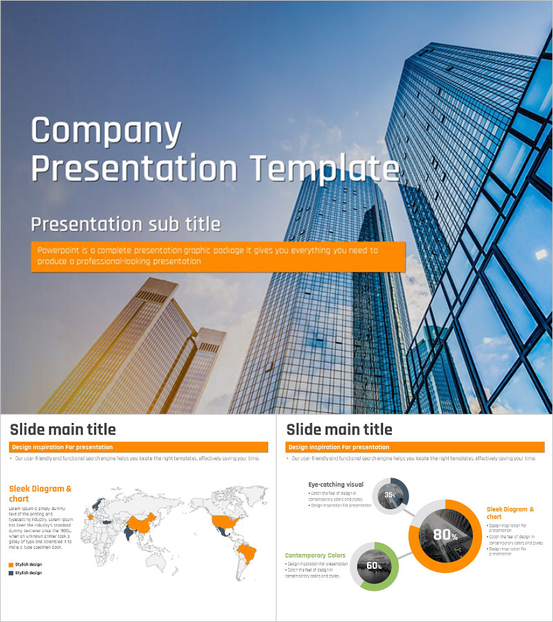 회사 애니메이션 프레젠테이션 템플릿 – 시각적 몰입감을 높이는 고급 디자인