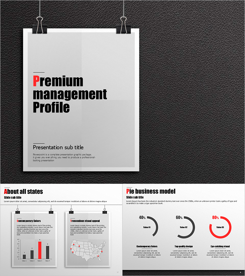 프리미엄 메니지먼트 애니메이션 템플릿 – 고급 디자인의 동적 슬라이드