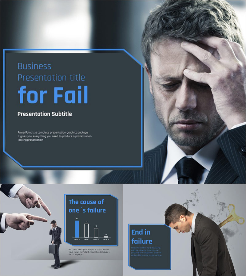 Failure-Themed Zen Presentation Template – Communicating Emotion with Simplicity