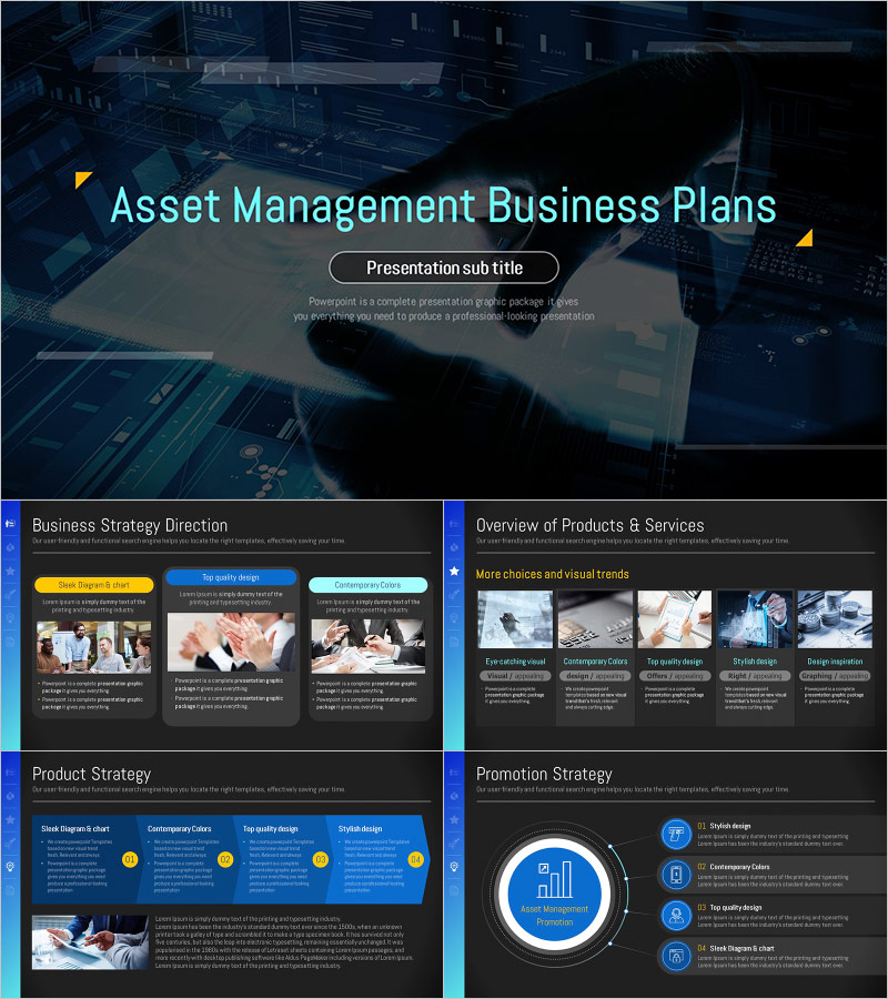 Asset Management Business Plan Template – Professional Design and Simple Layout