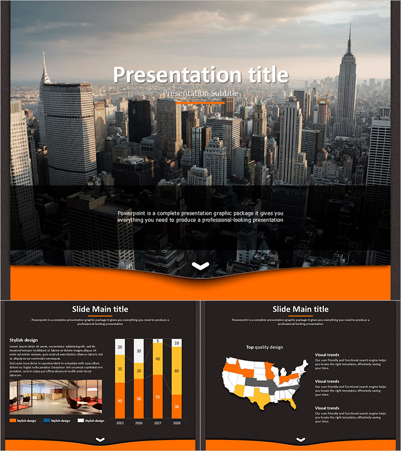 City Template Moving – Optimized Design for Modern Urban Business Presentations